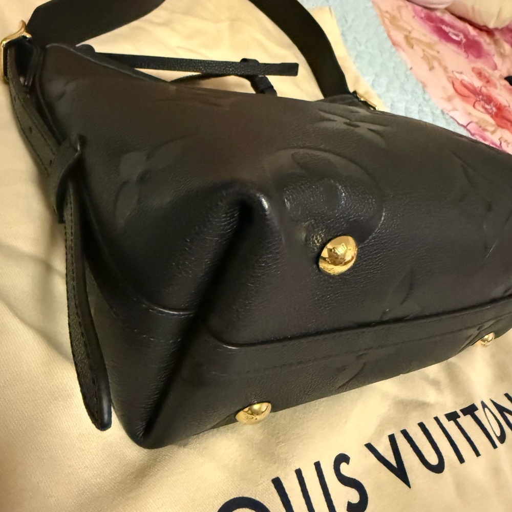 LV Louis Vuitton CarryAll PM Black Monogram Empreinte Leather Shoulder Bag - Picture 11 of 16